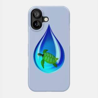 Water Drop and Turtle Phone Case