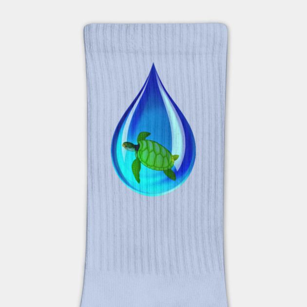 Water Drop and Turtle by HolidayBug