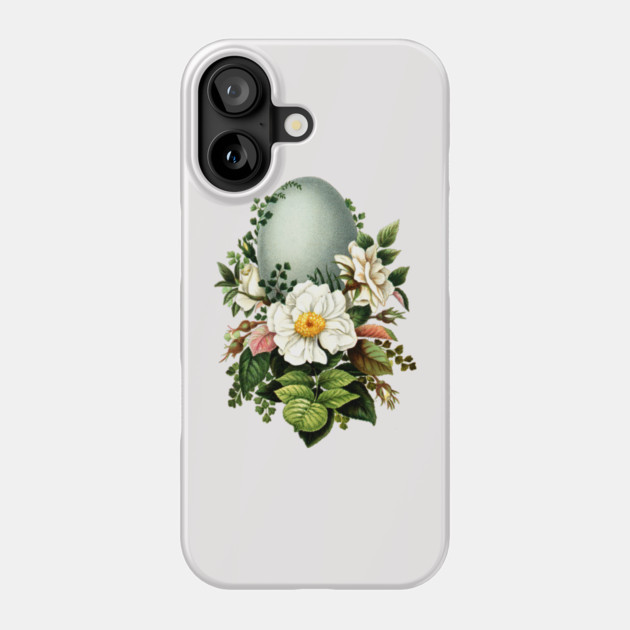 Vintage Robins Egg and Rose Phone Case by HolidayBug
