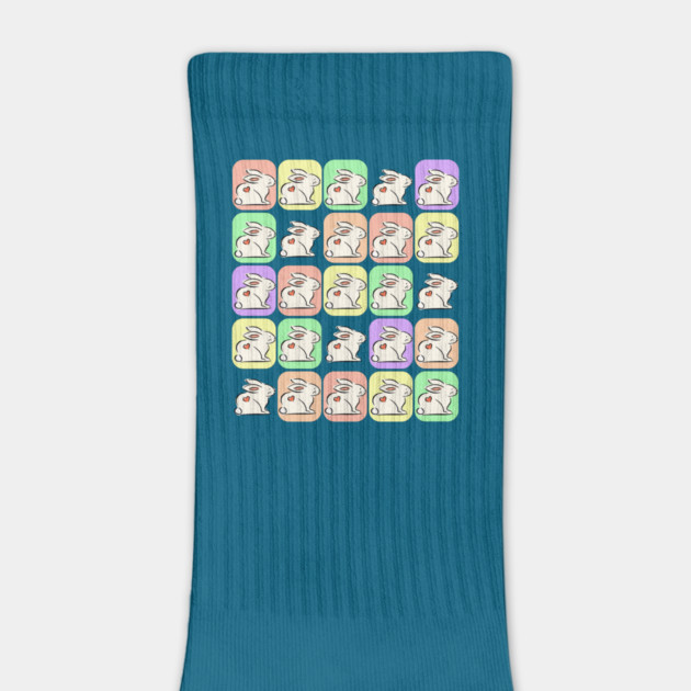 White Bunnies Patchwork by HolidayBug