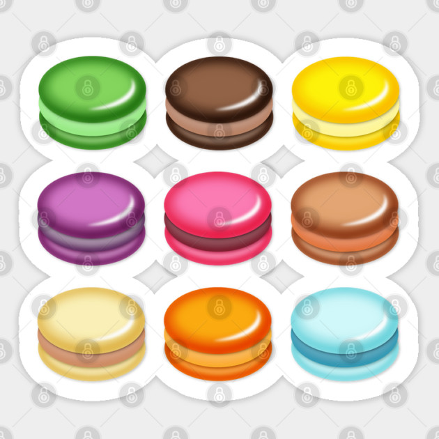 Rows and Rows of Macarons Sticker by HolidayBug