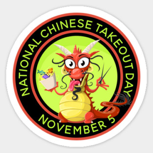 National Chinese Takeout Day, dragon Sticker