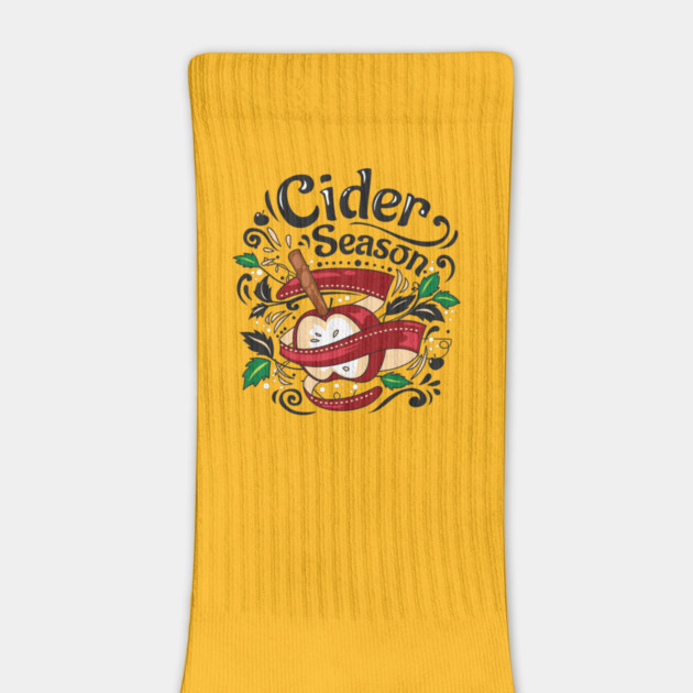 Apple Cider Season, graphic illustration by HolidayBug