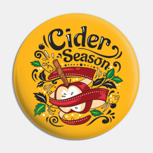 Apple Cider Season, graphic illustration Pin