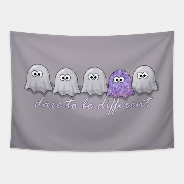 Dare to be Different Ghosts Tapestry by HolidayBug