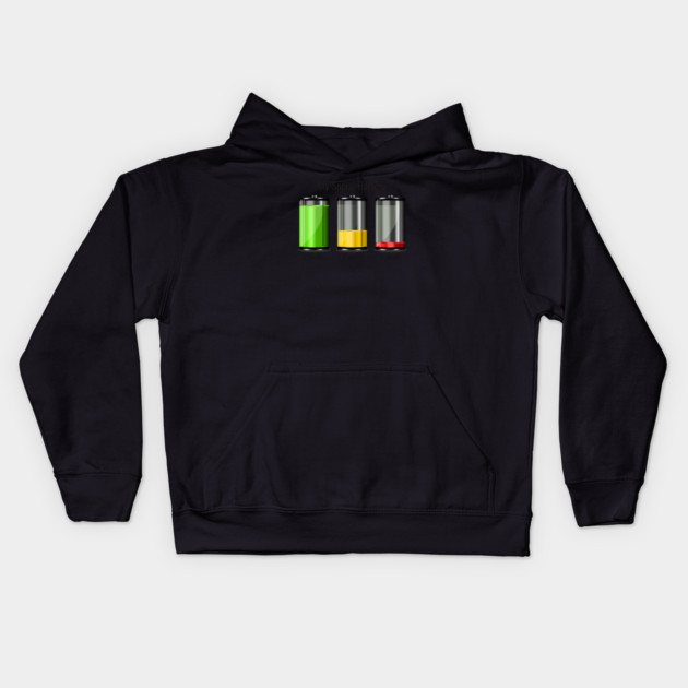My Social Battery Levels Kids Hoodie by HolidayBug