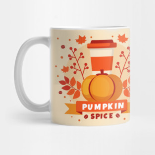 National Pumpkin Spice Day, coffee, fall leaves Mug