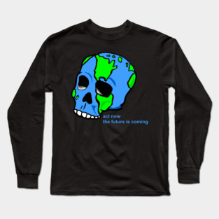 Earth Skull Long Sleeve T-Shirt