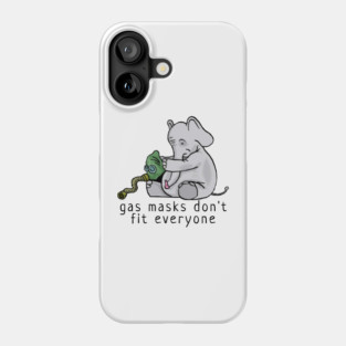 Gas Masks Elephant Phone Case