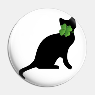 Shamrock Kitty Pin