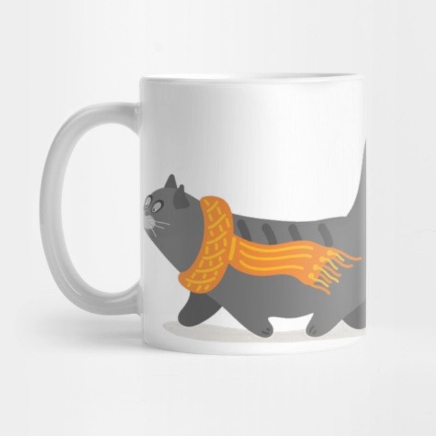 Autumn Cat & Pumpkins by HolidayBug