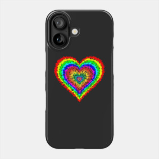 Tie Dye Heart Phone Case