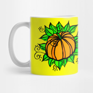 Retro Autumn Pumpkin Mug