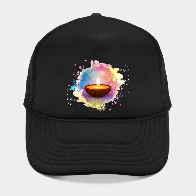 Colorful Watercolor Diwali Deepa by HolidayBug