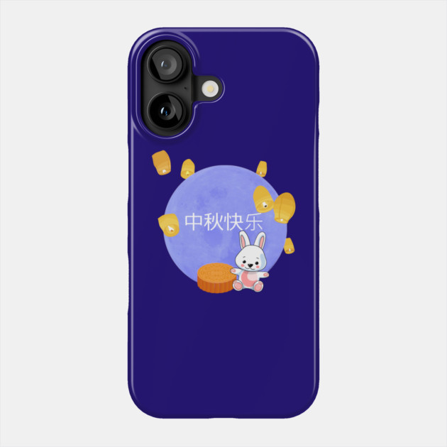 Blue Moon, Lanterns and Bunny Moon Festival Phone Case by HolidayBug