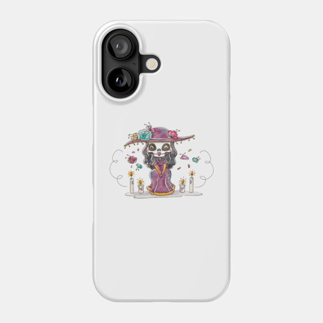 Watercolor La Catrina Phone Case by HolidayBug