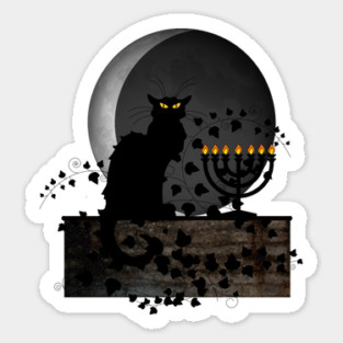 Hanukkah Chat Noir Sticker