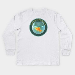 Nowruz Mobarak Goldfish in Bowl Kids Long Sleeve T-Shirt