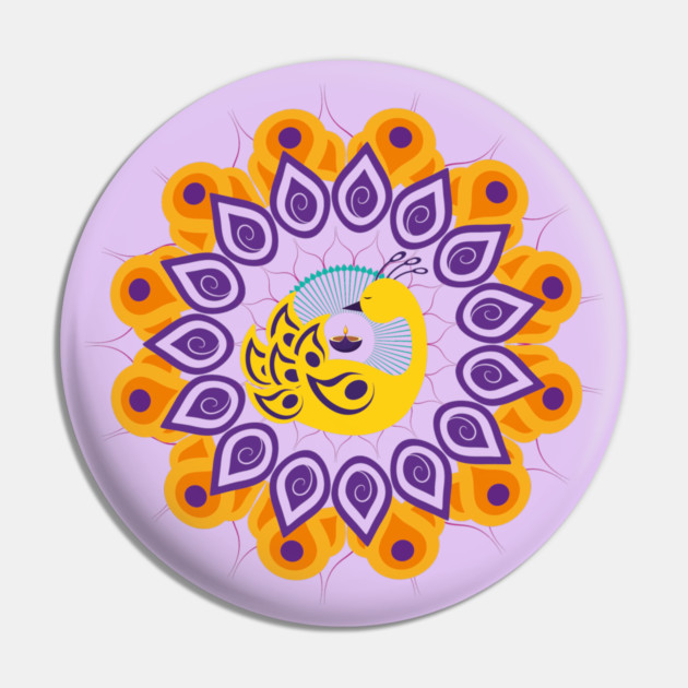 Diwali Peacock, Rangoli, Dipa Pin by HolidayBug