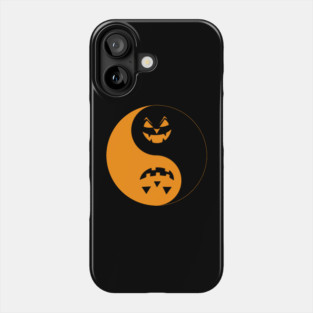 Halloween Jack o-lantern Yin Yang Phone Case