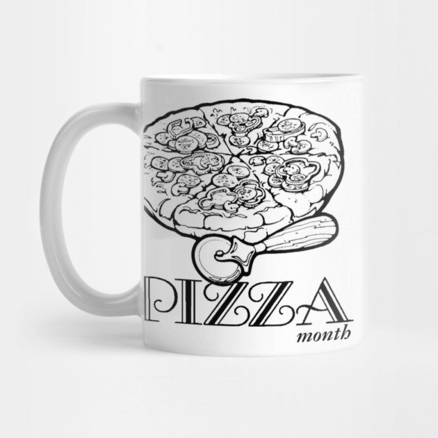 National Pizza Month Vintage Illustration by HolidayBug