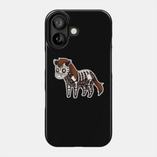 Day of the Dead Pony Skeleton Phone Case