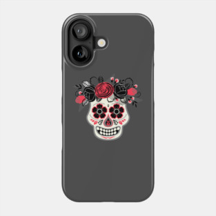 Day of the Dead White Skull Phone Case
