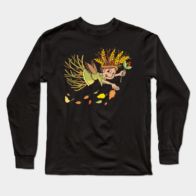 Autumn Fairy Long Sleeve T-Shirt by HolidayBug