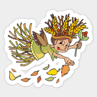 Autumn Fairy Sticker