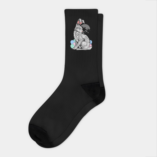 Edgy Easter Bunny Socks by HolidayBug