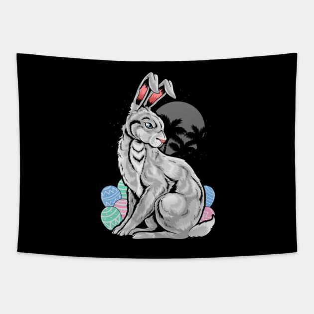 Edgy Easter Bunny Tapestry by HolidayBug