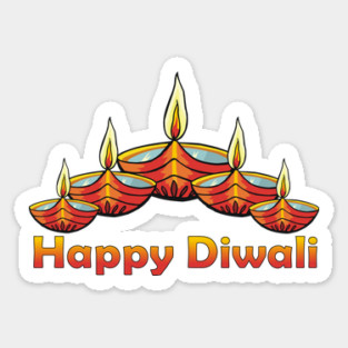 Happy Diwali Deepas Sticker