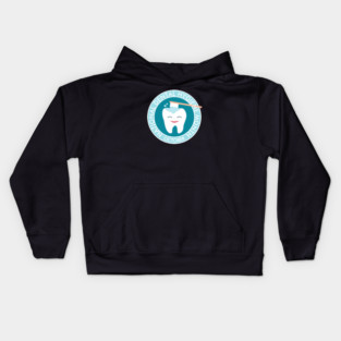 Molar Toothbrush National Dental Hygiene Month Kids Hoodie