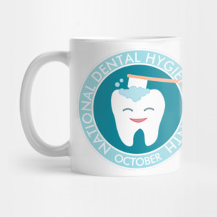 Molar Toothbrush National Dental Hygiene Month Mug