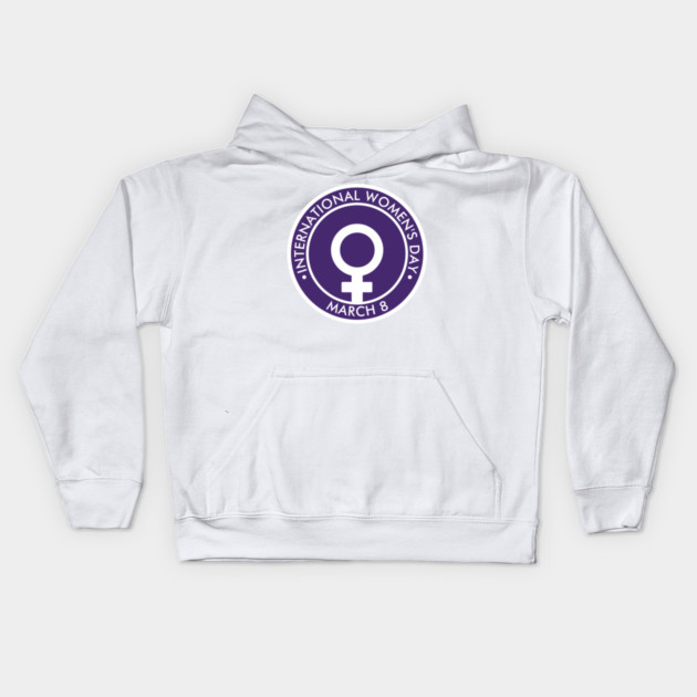 International Women's Day Kids Hoodie by HolidayBug