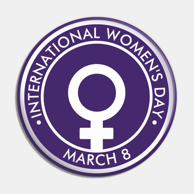International Women's Day Pin by HolidayBug