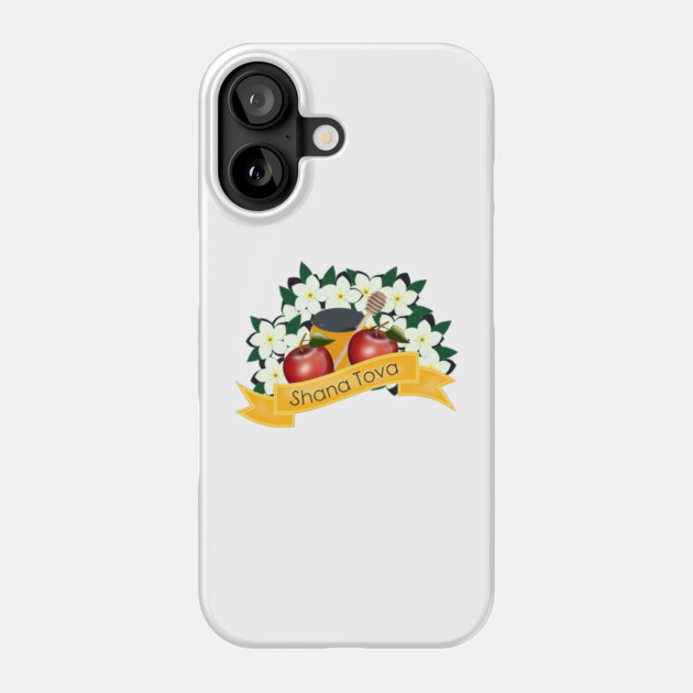 Shana Tova with Apples and Honey Phone Case by HolidayBug