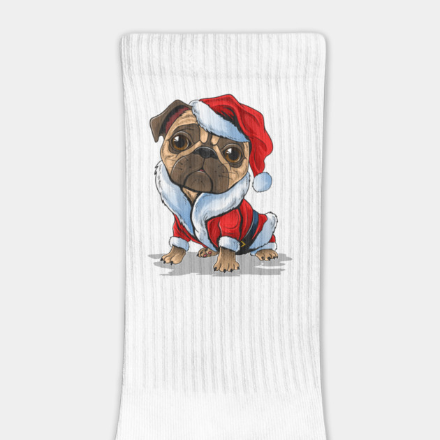 Cute Christmas Pug Santa Suit by HolidayBug