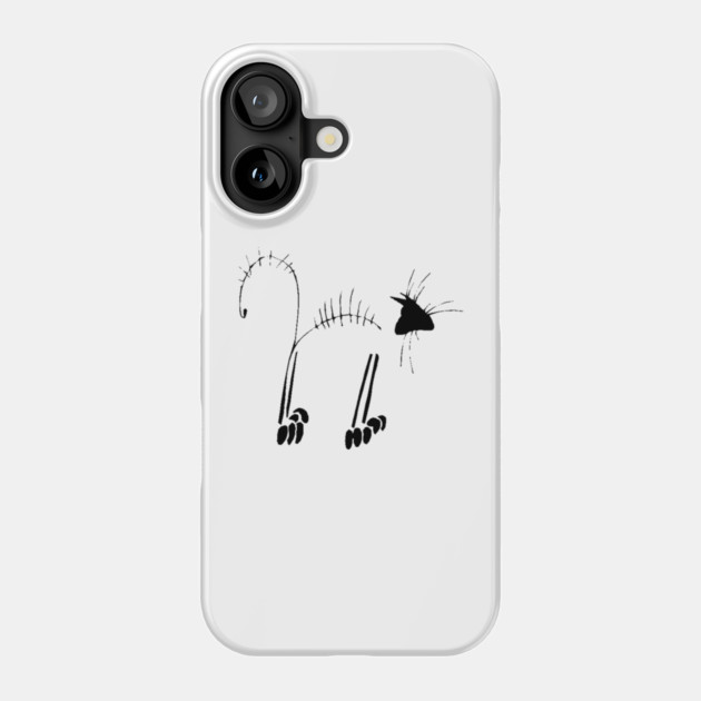 Cat Skeleton Phone Case by HolidayBug