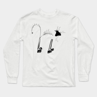 Cat Skeleton Long Sleeve T-Shirt