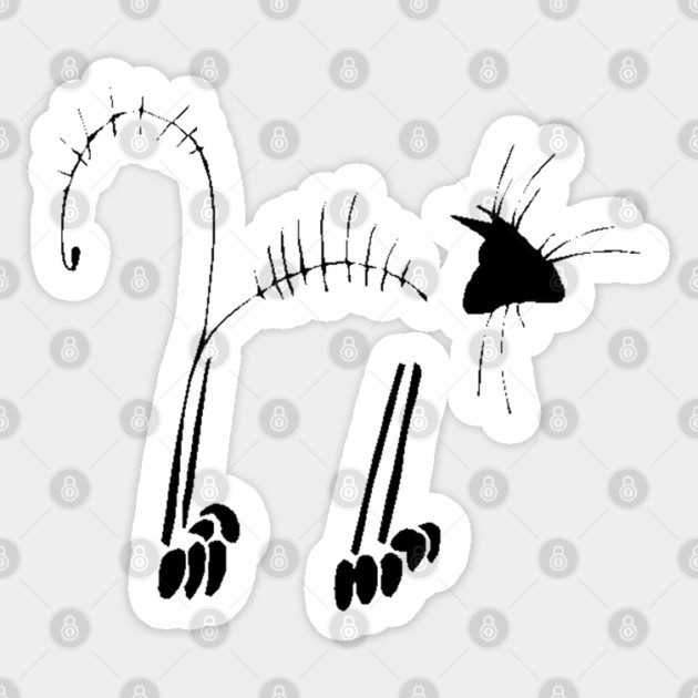 Cat Skeleton Sticker by HolidayBug