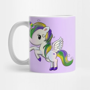 Mardi Gras Pegasus-Unicorn Mug