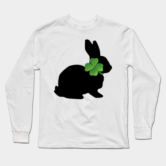 Shamrock Bunny Long Sleeve T-Shirt by HolidayBug