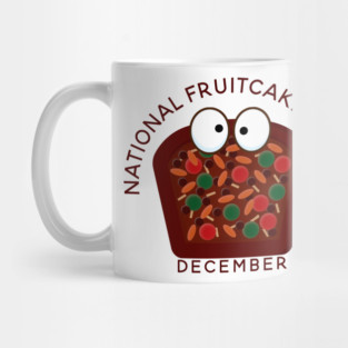 National Fruitcake Month, cute kawaii fruitcake Mug