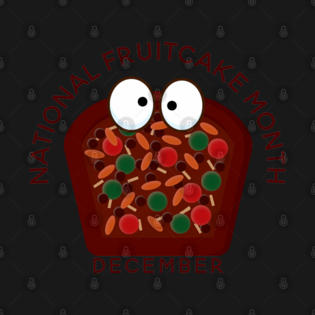 National Fruitcake Month, cute kawaii fruitcake by HolidayBug