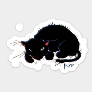 Scruffy Cat Sticker