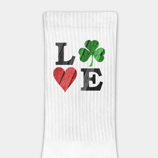 St. Patrick's Day LOVE with Heart and Shamrock by HolidayBug