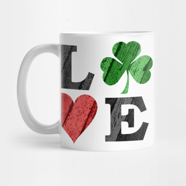St. Patrick's Day LOVE with Heart and Shamrock by HolidayBug