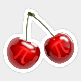 Cherry Pi Day Pun Sticker
