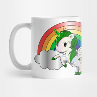 St. Patrick's Day Unicorn Pegasus Mug